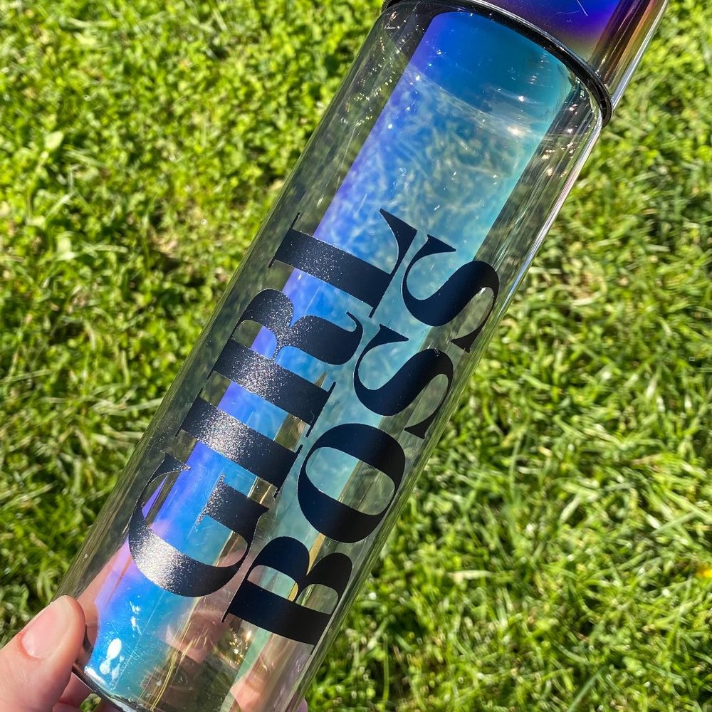 Girl Boss Holographic Bottle